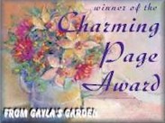 Charming Page Award from Gayla's Garden